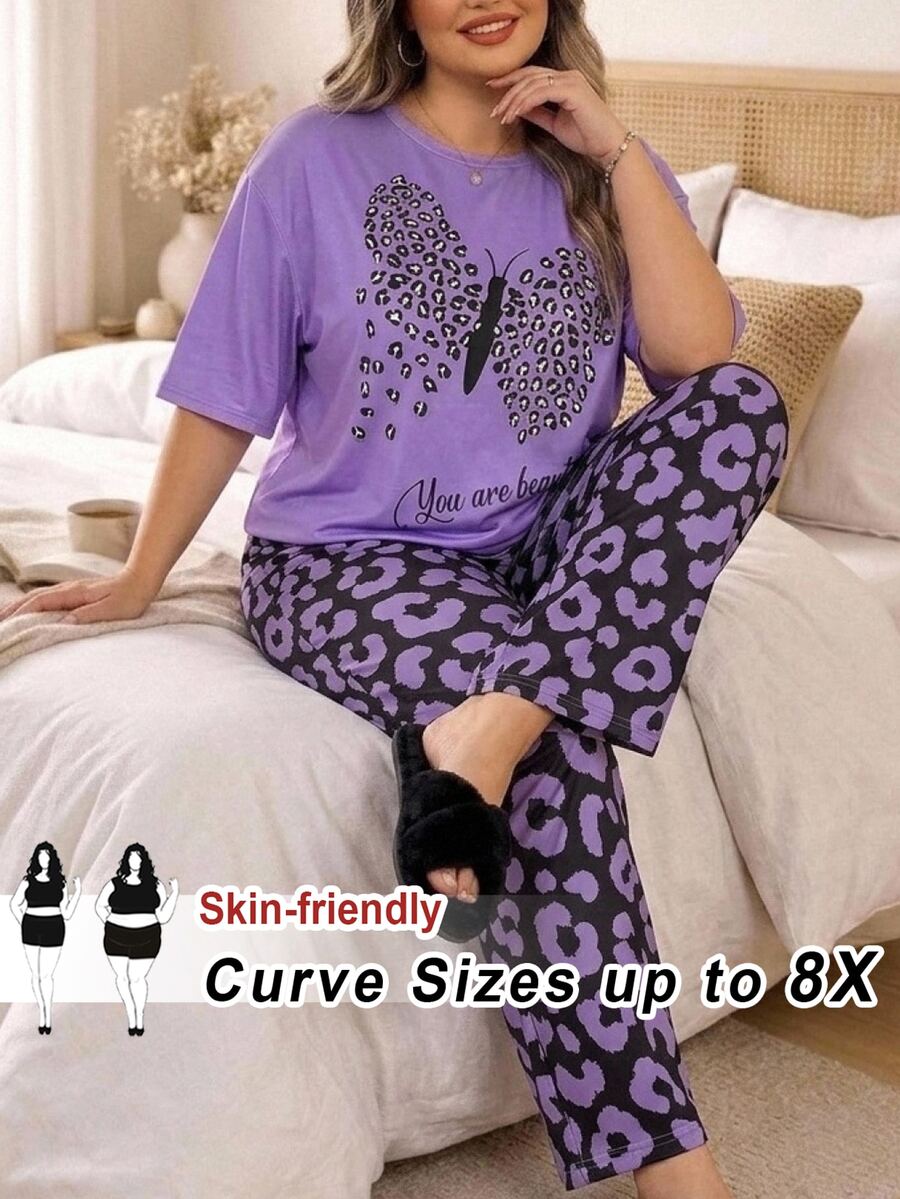 SHEIN CURVE+ Plus Size Co-Ords Fall - Multicolor - View 1