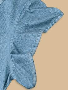 Resyla Women's V-Neck Short Sleeve Denim Top - Multicolor - View 4