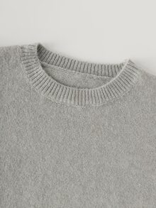 Trelyra Fall/Winter New Year Saudi National Day Birthday Graduation Concert Club Ceremony Civil Social Night Out Elegant Chic Vintage Gray Sweater 2pc Set - Light Grey - View 7
