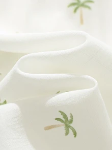 Cozy Pixies 2件套男童植物花卉印花圆领短袖半拉链套头衫和松紧腰短裤 - 彩色 - 查看 4