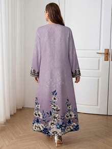Al Najma Plus Size Casual Asian Chinese Modest Minimalist Arabic Style Dress Wedding Christening Turkey Holiday Summer Asian/Chinese Christening/Turkey Holiday - Multicolor - View 2