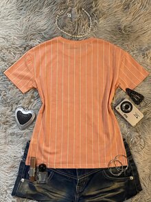 Jade & Ember Digital Print Loose Fit Round Neck Short Sleeve T-Shirt - Multicolor - View 2