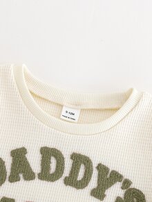 Cozy Pixies Baby Boy Letter Print Short Sleeve T-Shirt And Shorts Casual Set - Green - View 8