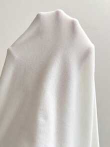 Breezaya Plus Size Women's Solid Color Casual Versatile Daily Open Front Jacket - White - View 5