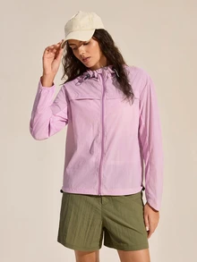 Exploreva Purple - Women's Sun Protection Hooded Jacket - Purple - View 5