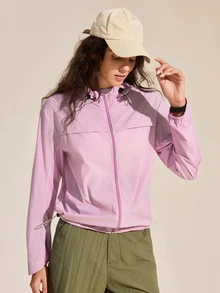 Exploreva Purple - Women's Sun Protection Hooded Jacket - Purple - View 7