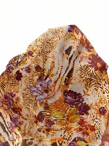 Abstract Floral Animal Print Lace Mesh Dress Vacation Dress - Multicolor - View 6