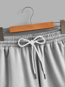 Manfinity Joysei 2pcs Grey Standard Size Men's Knit Set - Grey - View 7