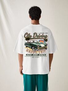 Daypath Camiseta blanca de punto de cuello redondo y manga corta para hombre - Blanco - Ver 6