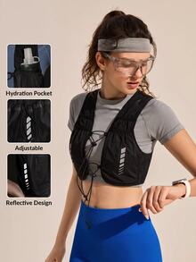 Exploreva Exploreva Women's Colorblock Casual Versatile Daily Outdoor Vest - Black - View 2