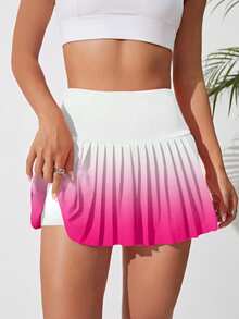 CourtClass CourtClass Women's Gradient Pleated Skort For Sportstennis Skirt - Multicolor - View 4