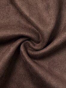 Linhara CURVE تنورة نسائية منسوجة أنيقة بطول متوسط من النهار إلى الليل مقاس كبير للخريف - قهوة بني - مشاهدة 6