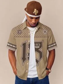 Aesthetic Post Men's Digital Pattern Casual Short Sleeve Shirt For Daily Wear - Multicolor - View 4