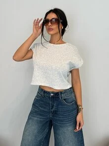 Shopreo 灰色针织女士家居套装，简约时尚休闲日常上衣和裤子 - 灰色 - 查看 1