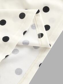 SHEIN MOD Gaun Mini Halter Motif Polkadot Wanita - Aprikot - View 5