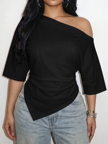 Slaydiva Women T-Shirts - Black - View 1