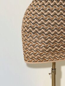 SHEIN ICON 条纹深V领露背吊带迷你连衣裙 - 彩色 - 查看 8
