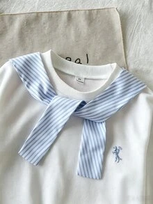 SHEIN 年輕女孩連帽衫與運動衫套裝 - 藍色 - 查看 4