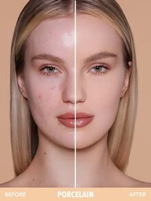 SHEGLAM Skin-Focus Bedak Foundation Coverage Tinggi-Porcelain Merek Kecantikan Kosmetik Makeup Untuk Wanita Dan Anak Perempuan - Porcelain - View 2