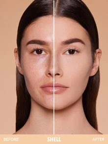 SHEGLAM Skin-Focus High Coverage Powder Foundation-Shell Brand Beauty Cosmetic Makeup For Women And Girls - Shell - View 2