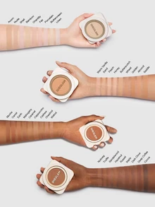 SHEGLAM Skin-Focus High Coverage Powder Foundation-Shell Brand Beauty Cosmetic Makeup For Women And Girls - Shell - View 9