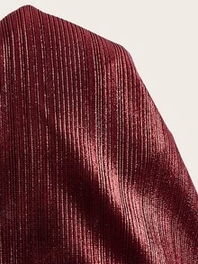 SHEIN ICON Ladies' Solid Color Simple Daily Open Shoulder Camisole Top - Burgundy - View 6