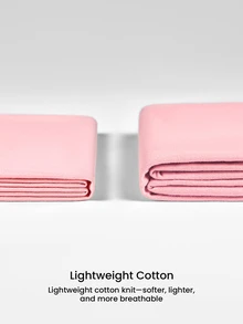 LUVLETTE Summer Light Pink Women's Fresh Casual Two-Piece Set - Contrast Trim Collared Top & Drawstring Pants Pants With Pockets Fashion Casual Comfy Outfits - Pink - View 7
