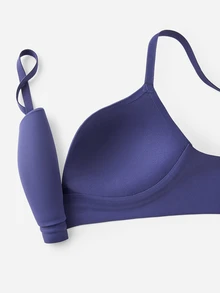 LUVLETTE Plus Dream Curve Support +Smooth Halloween Full Coverage Support Wide Strap Bra Push Up T-Shirt Purple Bra - Dusty Purple - View 7