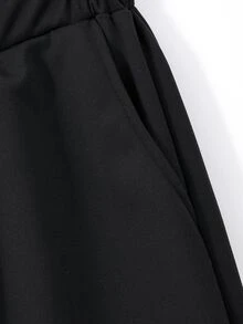 SHEIN 男士與青少年圓領運動衫套裝，春秋新款休閒運動帥氣2件式套裝 - 彩色 - 查看 5