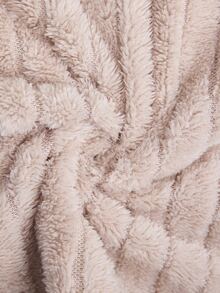 SHEIN Women's 2 Pcs Plush Center Ribbed Pajama Set With Cute Sleeping Puppy Embroidery Homewear - Pink - View 5
