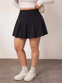 Enliva Plus Size Skirts Fall Work Wear Women - Black - View 5