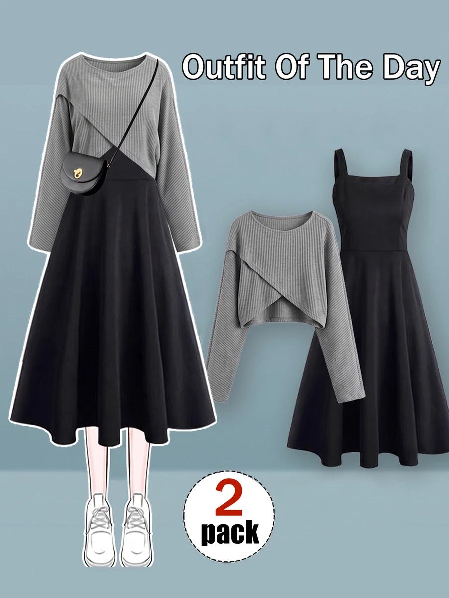 SHEIN LUNE Co-Ords Ukuran Plus - MultiWarna - View 1