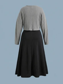 SHEIN LUNE Co-Ords Ukuran Plus - MultiWarna - View 2