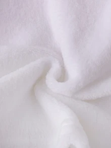 SHEIN 女童修身長袖長褲睡衣，秋季/抓絨布料，仙女公主粉色格紋蝴蝶結刺繡，嬰兒洗禮白色 - 淺粉色 - 查看 6