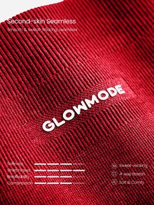 GLOWMODE شورت دراجة بطول 5 بوصة فائق النعومة بدون خياطة صيفي بنحت الخصر العالي طبقة مزدوجة تغطية نحتية ملائمة لمنتصف الفخذ مع رفع المؤخرة ضغط متوسط التأثير للتدريب والجيم والاستوديو والارتداء اليومي - الأحمر - مشاهدة 8
