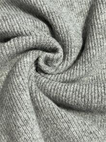 Comfortcana Suéter de manga larga con diseño hueco y decoración de mariposa de moda para mujer de talla grande en otoño/invierno - Gris - Ver 8