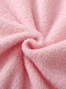 Girls' 2pcs English Embroidery Fleece Long Sleeve & Long Pants Warm Soft Loungewear Set - Pink - View 8
