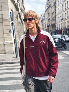 STEELVANCE Men's Colorblock Zipper Casual Multi-Function Long Sleeve Sports Jacket - Burgundy - View 6