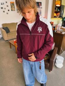 STEELVANCE Men's Colorblock Zipper Casual Multi-Function Long Sleeve Sports Jacket - Burgundy - View 7
