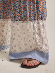 SHEIN 女款優雅度假休閒寬腿長褲 - 彩色 - 查看 6