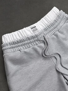 SLATEMANN Men's Letter Print Zip-Up Long Sleeve Hoodie And Sweatpants Casual Daily Set - Grey - View 7