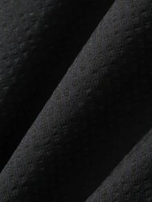 FRIFUL Women's Solid Color Pleated Casual Party Summer Dress For Middle-Aged And Elderly Fall - Black - View 7