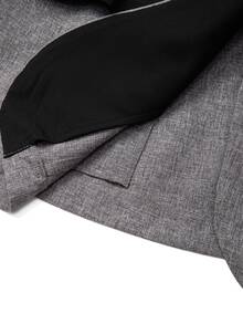 GlowEve CURVE Plus Size Women's Best-Selling Elegant Contrast Color Lapel Blazer, Slimming Minimalist Fit, Striped Cuff Design, Suitable For Daily Versatile Commute, Date, Party, Slimming Single Wear Or Layering - Multicolor - View 7