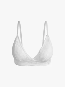Bisouelle Set Of 3 Women's Solid Color Lace Bralettes Lingerie - Multicolor - View 3