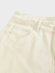 SWAVVY Men's Casual Daily Travel Denim Jeans With Pockets And Buttons - White - View 7