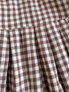 PrepCrw Young Girls College Style 2 In 1 Contrast Color Lapel Long Sleeve Plaid Dress - Multicolor - View 5