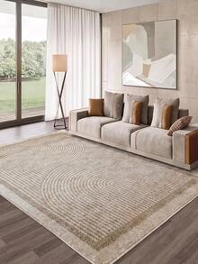Digitally Printed Non-Slip Washable Runner And Area Rug Living Room Carpet, Modern Design | Modern, Scandinavian, Bohemian And Classic Styles | 100% Polyester - Light Grey - View 5