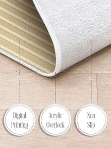 Digitally Printed Non-Slip Washable Runner And Area Rug Living Room Carpet, Modern Design | Modern, Scandinavian, Bohemian And Classic Styles | 100% Polyester - Grey - View 4