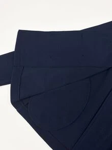 Trelyra Mantel Komuter Wanita Model Vintage Kancing Ganda Berkerah Model Baru Musim Gugur/Dingin - Navy Blue - View 10