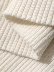 Dazy Plus Solid Color Casual Zip-Up Fitted Sweater, White Versatile Cardigan For Autumn/Winter - Apricot - View 4